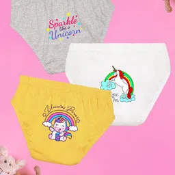 NUSYL Girls Pack Of 3 Cotton Basic Briefs NUGCBRFPO3.0011-image-25