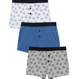 Charm n Cherish Boys Pack of 3 Printed Pure Cotton Boxers BWBXO38-27