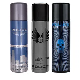 Police Men Set of 3 Deo - Light Blue + Titanium Wings + To Be Or Not To Be - 200 ml Each-9