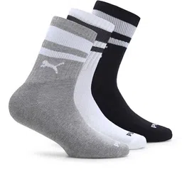 Puma Unisex Pack Of 3 Heritage Striped Calf Length Socks-41
