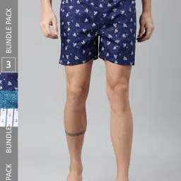 Metronaut Pack Of 3 Printed Pure Cotton Boxers MB3P062-image-86