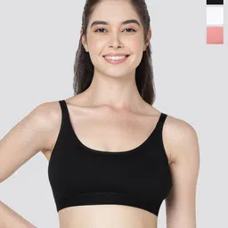 Kalyani Cathy Pack Of 3 Full Coverage Non Padded Beginner Bras- All Day Comfort-picture-9