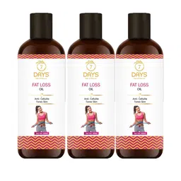 7 DAYS Set of 3 Anti-Cellulite Fat Loss Oil with Amla & Peppermint - 100 ml each image 1