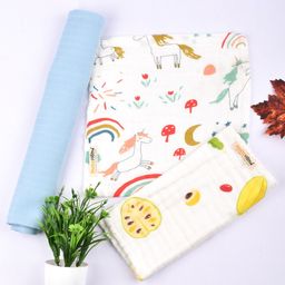 Moms Home Infants Set Of 3 Printed Nappy Combo-46