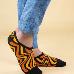Dynamocks Pack Of 3 Abstract Printed Shoe Liner Socks image 3