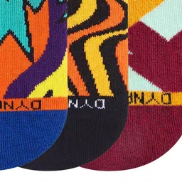 Dynamocks Pack Of 3 Abstract Printed Shoe Liner Socks image 5
