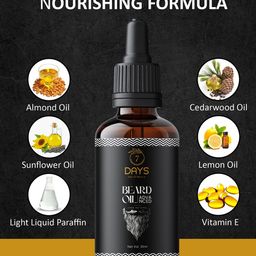 7 DAYS Advanced Set of 3 Beard Oil with Almond & Cedarwood - 30 ml each image 3