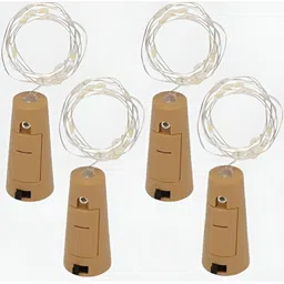ENORMITY 4 Pcs Yellow Rice Shape String Lights image 3