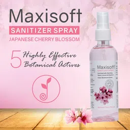Maxisoft Set Of 4 Japanese Cherry Blossom Hand Sanitizer For Bacteria & Germs - 120ml Each image 3