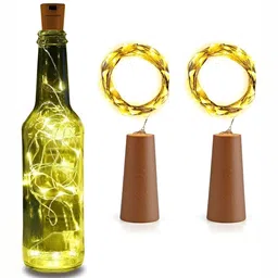 SPARK WORLD Yellow Rice Shape Rope String Lights image 3