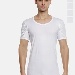 Ramraj Pack Of 5 Pure Cotton Short Sleeves Innerwear Vest SukraRNSPlus5P-16