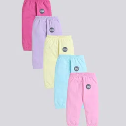 EIO Infants Pack of 5 Pure Cotton Mid-Rise Joggers-picture-42