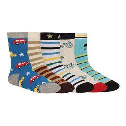 Creature Unisex Kids Pack of 5 Printed Multicolored Cotton Socks-47