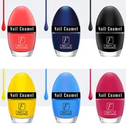 FORFOR Set of 6 Jazzy Long Lasting Glossy Nail Polish - 5 ml each-35