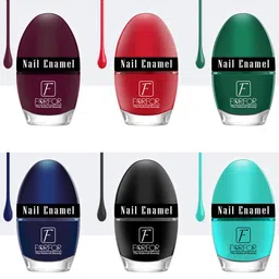 FORFOR Set of 6 Jazzy Long Lasting Glossy Nail Polish - 5 ml each-38