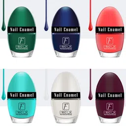 FORFOR Set of 6 Jazzy Long Lasting Glossy Nail Polish - 5 ml each-34