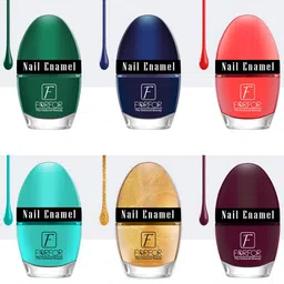 FORFOR Set of 6 Jazzy Long Lasting Glossy Nail Polish - 5 ml each-42