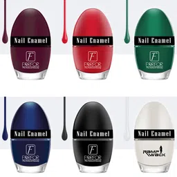 FORFOR Set of 6 Jazzy Long Lasting Glossy Nail Polish - 5 ml each-50