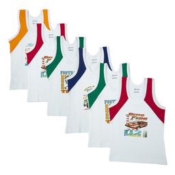 Dowin Infant Boys Pack Of 6 Printed Cotton Undershirt Vest DOWIN_013C6_Zoom_40-picture-19