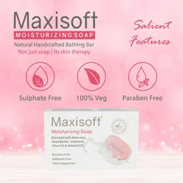 Maxisoft Set of 6 Moisturizing Soaps with Aloe Vera & Neem - 75 g Each image 5