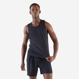 Men Running Breathable Tank Top Dry - Black-image-89