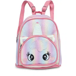 Kids On Board Girls Applique Detail Non-Padded Small Backpack-50