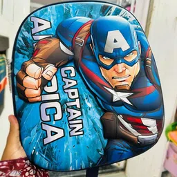 SHISHU Kids Trendy 3D Captain America Backpack-image-39
