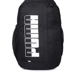 Puma Unisex Black Brand Logo Plus II Laptop Backpack image 2
