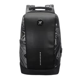 Arctic Fox Unisex Black & Grey Colorblocked Backpack-12