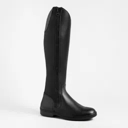 fouganza Adult Synthetic Horse Riding Long Boots 500 - Black-picture-43