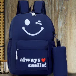 PLAYYBAGS Navy Blue Printed Backpacks-56