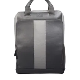 tohl Men Colourblocked Ergonomic Up to 15 inch Formal Leather Backpack-22