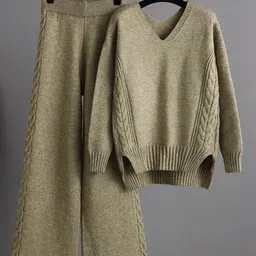 Alamode By Akanksha Women Leslie Luxe Winter Coord Set - Tracksuit-image-85