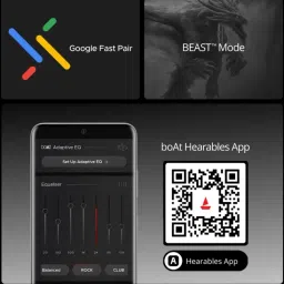 boat Airdopes 800(2025 Launch) HiDef w/Hi-Res Audio by LDAC, 4 Mics AI-ENx Tech Bluetooth Headset image 4