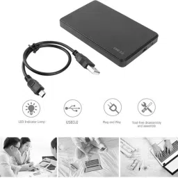 OG X NEXA WITH DEVICE SATA USB 2.0 Portable Tool SSD HDD Box External Hard Drive Enclosure 2.5 inch HDD Enclosure image 4