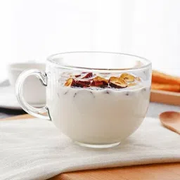 Pack of 2 Glass Glass Tea and Coffee Cup, Cute Clear (Transparent) Tea Cups Glass, 150 ml, Set of 2-30