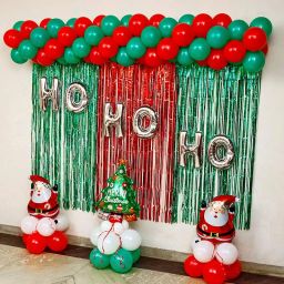 Cheerful Santa Ho Ho Ho Balloon Decor-image-11