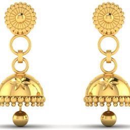 LORDS JEWELS 22kt 2.85 Grams Yellow Gold Jhumki Earrings for Women and Girls Yellow Gold 22kt Jhumki Earring-image-40