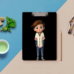 bpdesignsolution Smart Boy Digital Reprint Clip Board Exam Pad (14x9.5 Inches) Premium Quality image 2