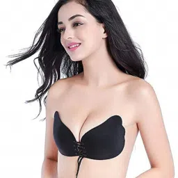 Backless Sticky Bra Adhesive Wings Bra Reusable PushUp Wire Free Padded Bra M182 Nursing Breast Pad-image-83