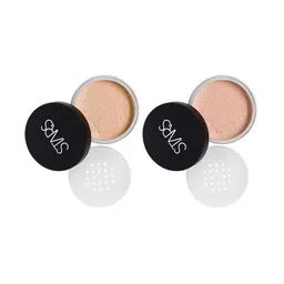 Stars Cosmetics Pack Of 2 Translucent Face Makeup Compact Powder-image-63