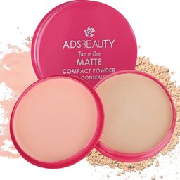 Adbeni Two In One Matte Compact Powder - 20g - Beige-44