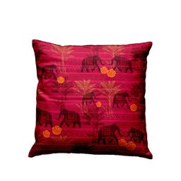 BIANCA Red & Orange Set of 5 Abstract Square Cushion Covers image 3