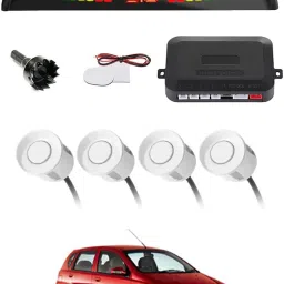 Universal 4 White Reverse Parking Sensor With LED Display For Cars-27 4White Parking Sensor With LED Display Increased Safety For Car-27 Parking Sensor-image-9