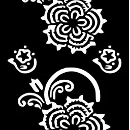 Henna Stencil Art Template Pack for Casual Styling and Cultural Celebrations-image-89