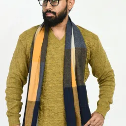 manra Striped Men Muffler-image-66
