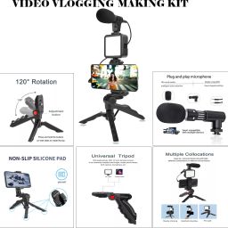 ZOKMOB Vlogging Kit For Mobile Phone Video Recording Kit Tripod Kit, Tripod Bracket, Tripod, Monopod, Monopod Kit image 2