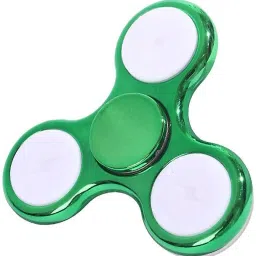 LED Light Mettalic Look Fidget Spinner Green-image-51