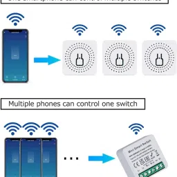 3ree HIGH QUALITY Smart WiFi Light Switch, 16A, Compatible with Remote Control Electronic Components Electronic Hobby Kit image 4