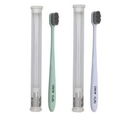 CARE CUB Set Of 2 ZigZag Ultra Soft Nano 10,000 Oral Toothbrush - Green & White-3